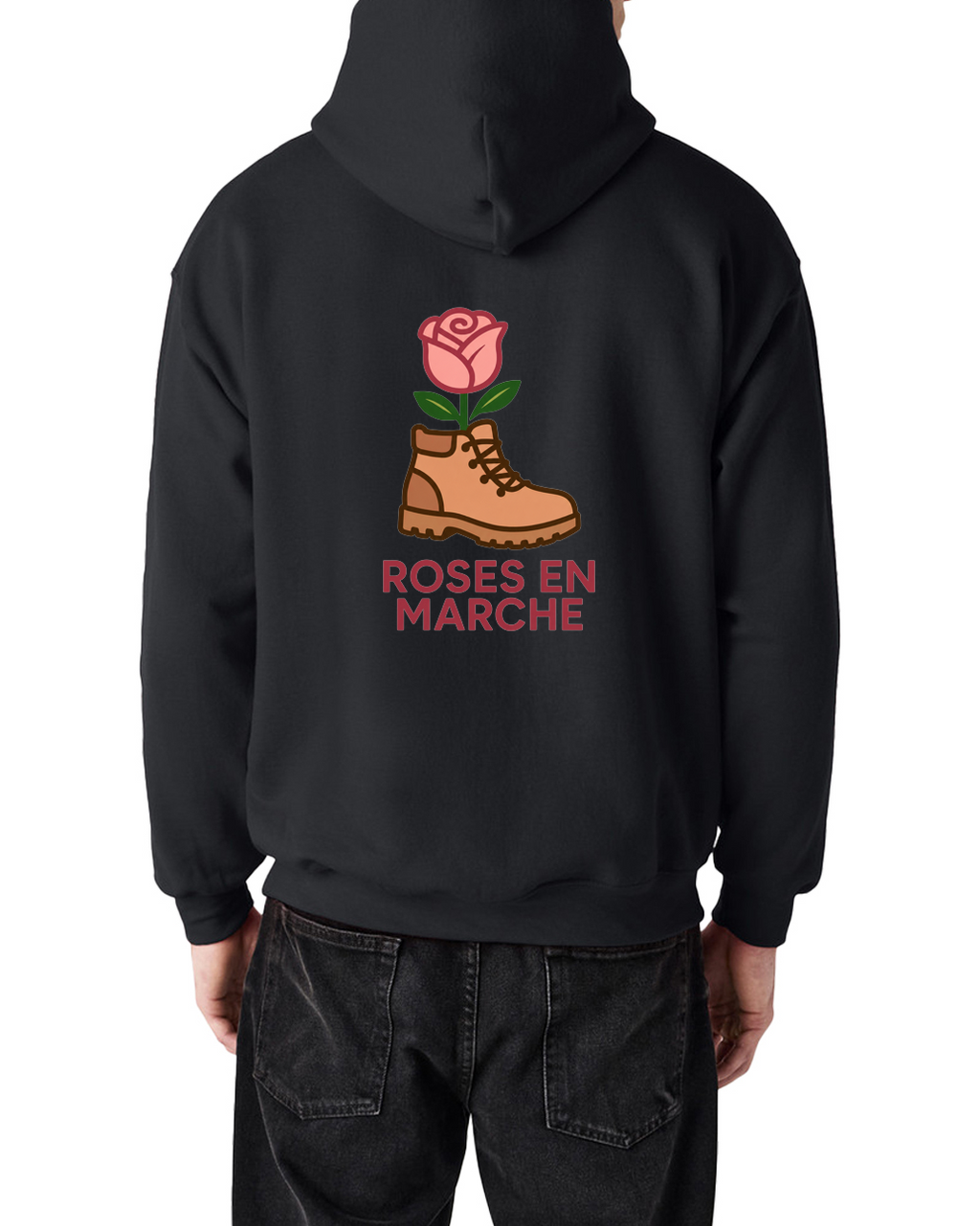 Sweat à capuche unisexe - Roses en Marche