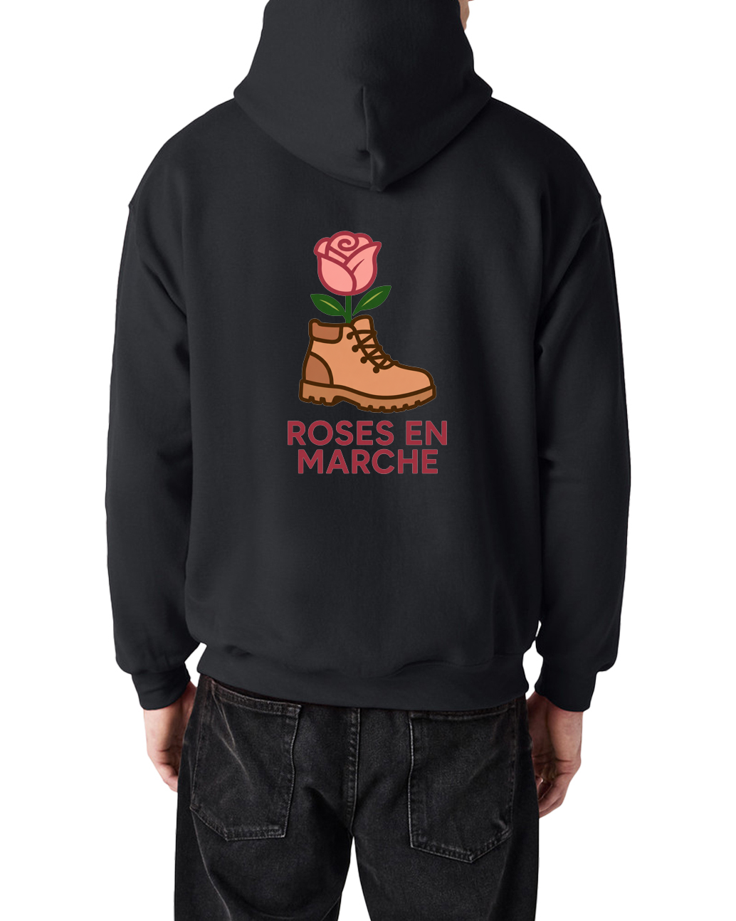 Sweat à capuche unisexe - Roses en Marche