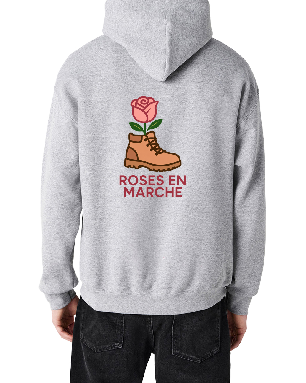 Sweat à capuche unisexe - Roses en Marche