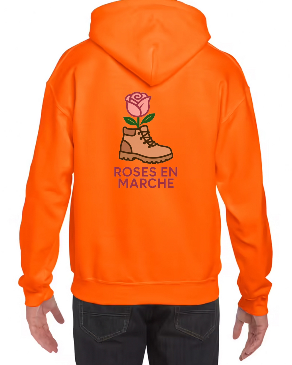 Sweat à capuche unisexe - Roses en Marche
