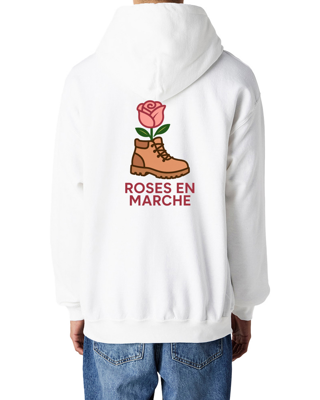 Sweat à capuche unisexe - Roses en Marche