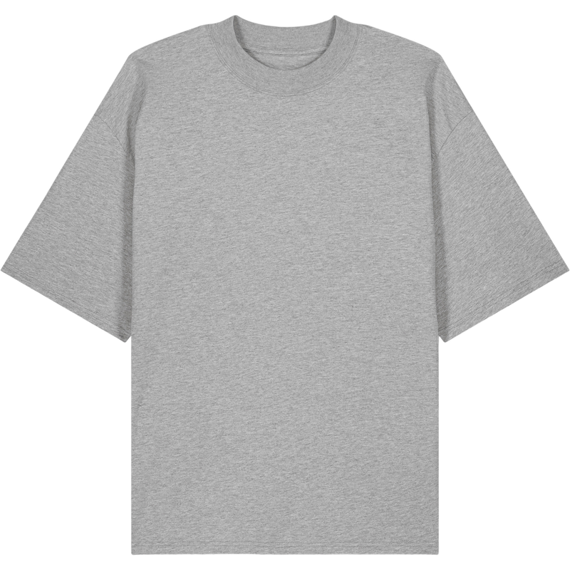 T-shirt unisexe Blaster 2.0 à plat, coloris Heather Grey
