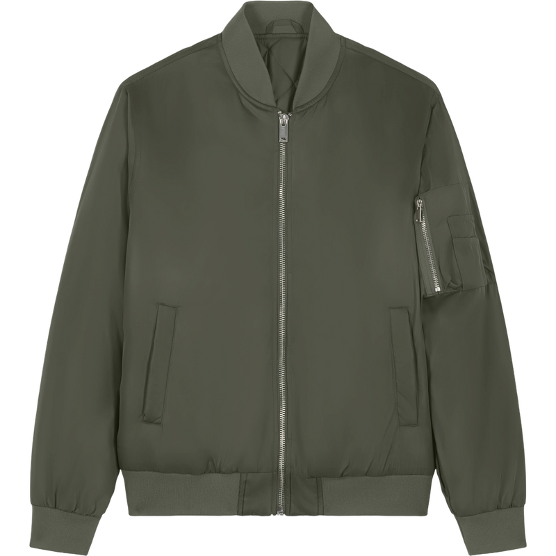 Veste bomber unisexe Bomber 2.0 à plat, coloris Khaki