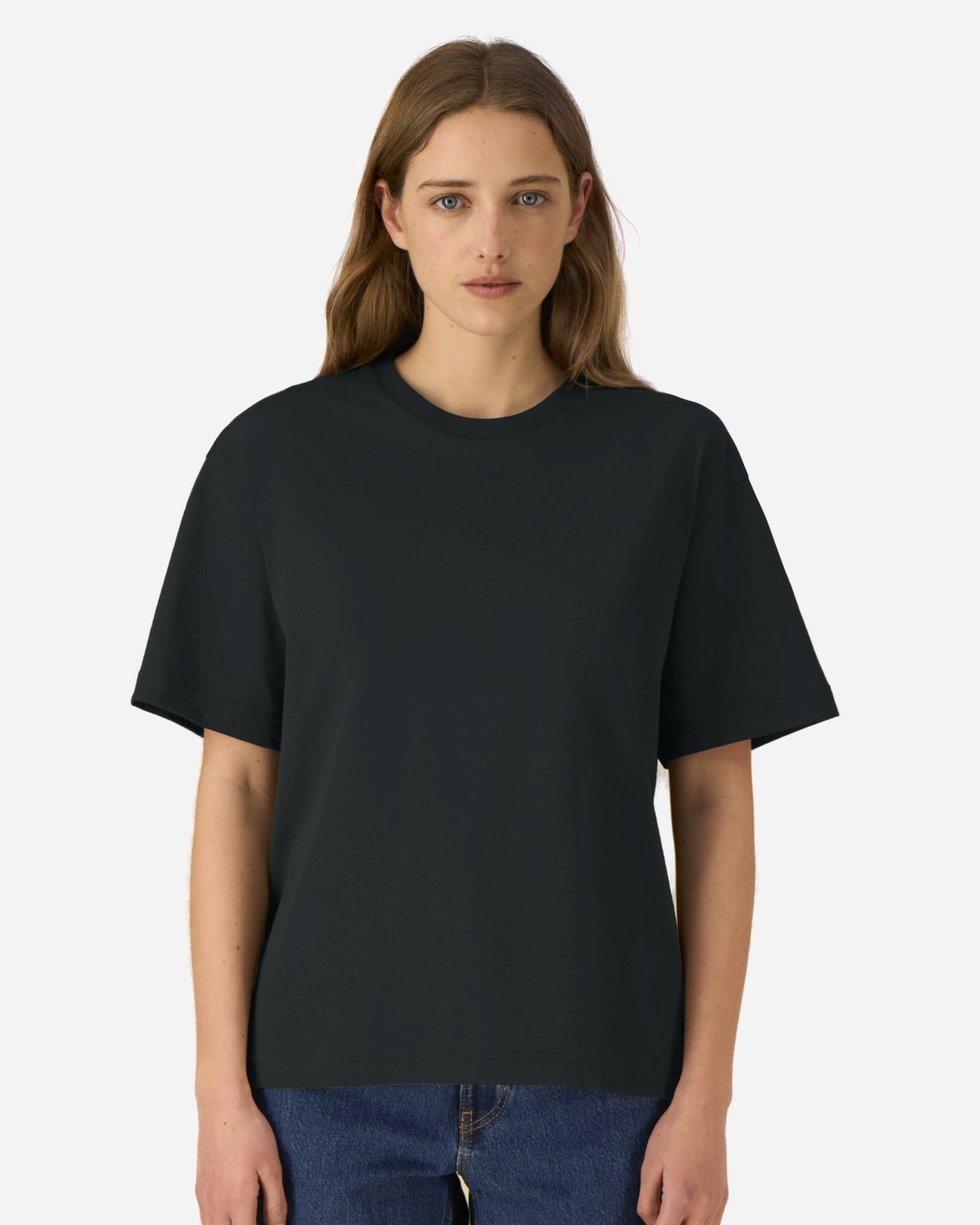 T-shirt unisexe Breezer porté, coloris Black