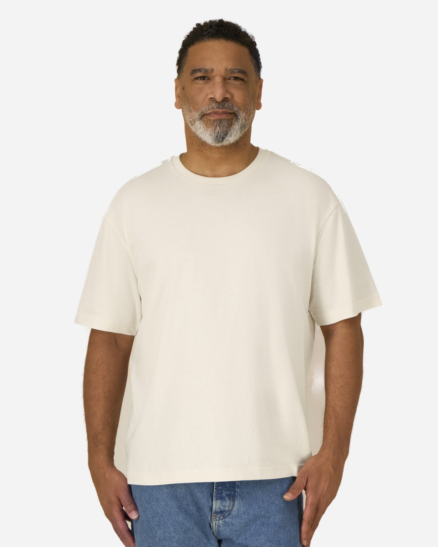 T-shirt unisexe Breezer porté, coloris Natural Raw