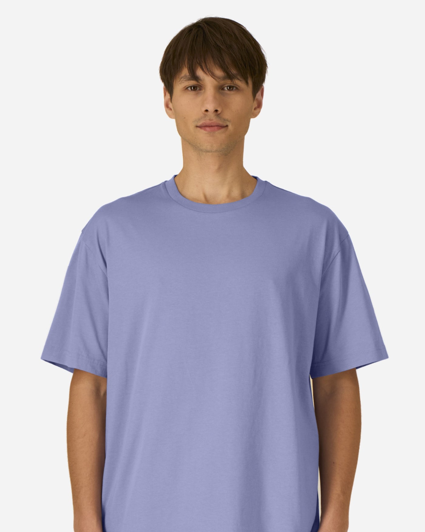 T-shirt unisexe Breezer porté, coloris Violet