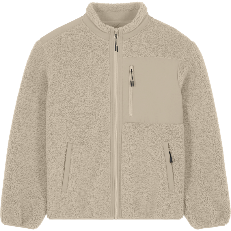 Veste sherpa unisexe Brooker à plat, coloris Desert Dust