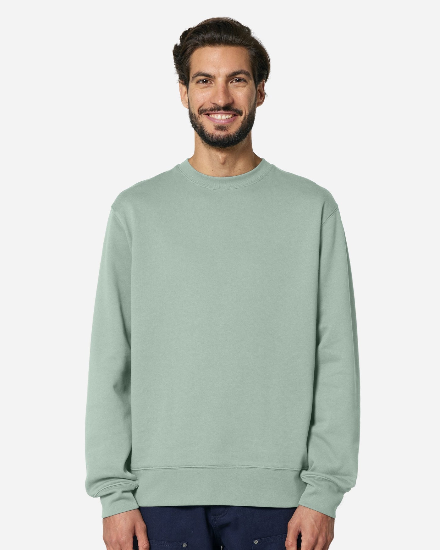Sweat unisexe Changer 2.0 Couleurs porté, coloris Aloe