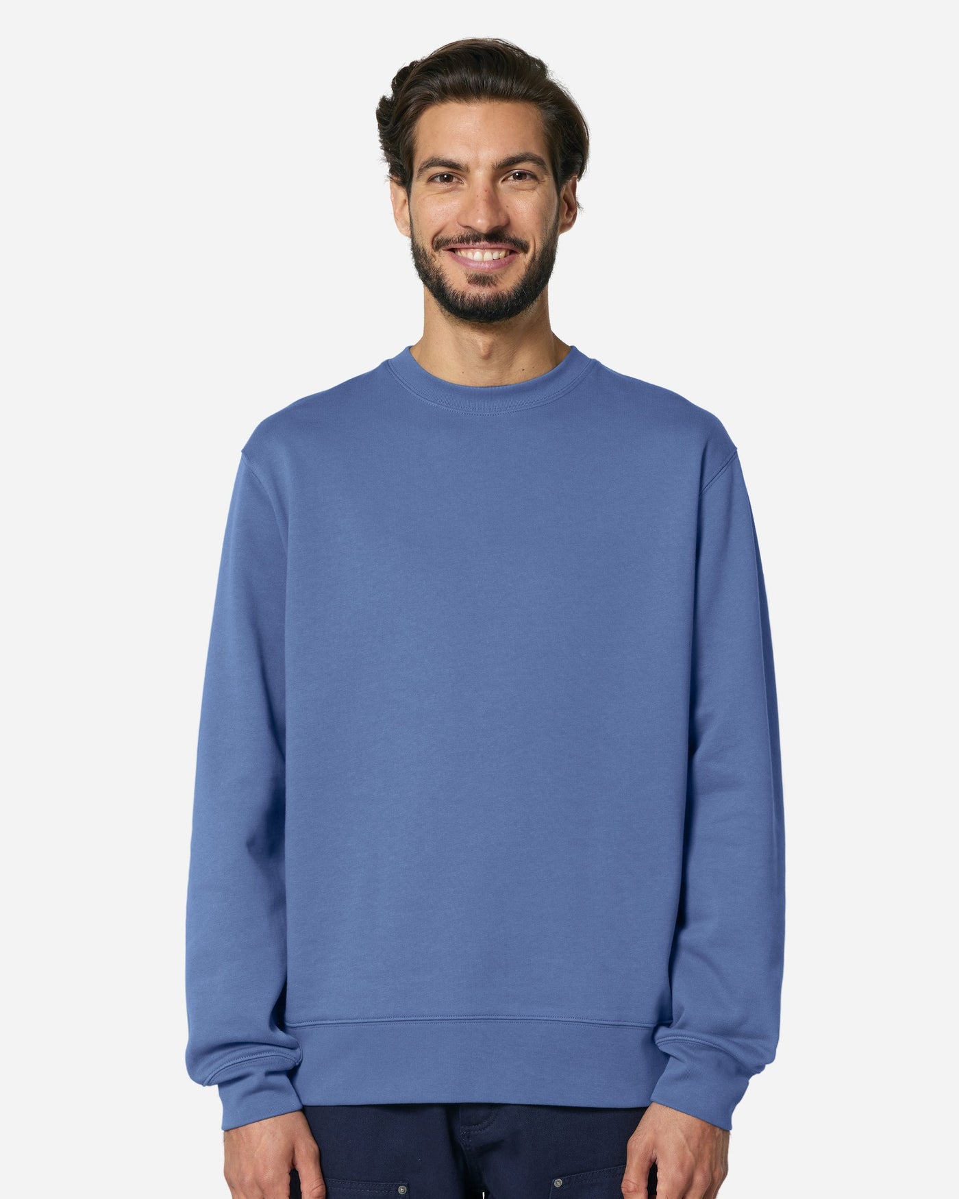 Sweat unisexe Changer 2.0 Couleurs porté, coloris Bright Blue