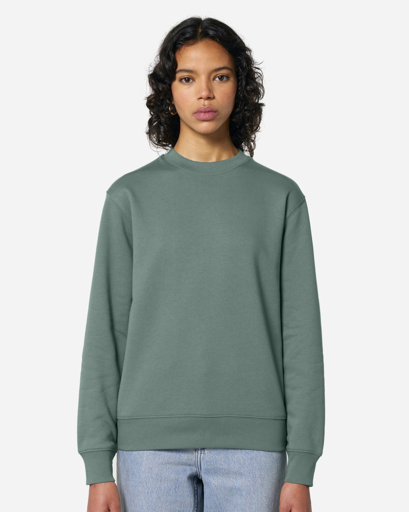 Sweat unisexe Changer 2.0 porté, coloris Green Bay