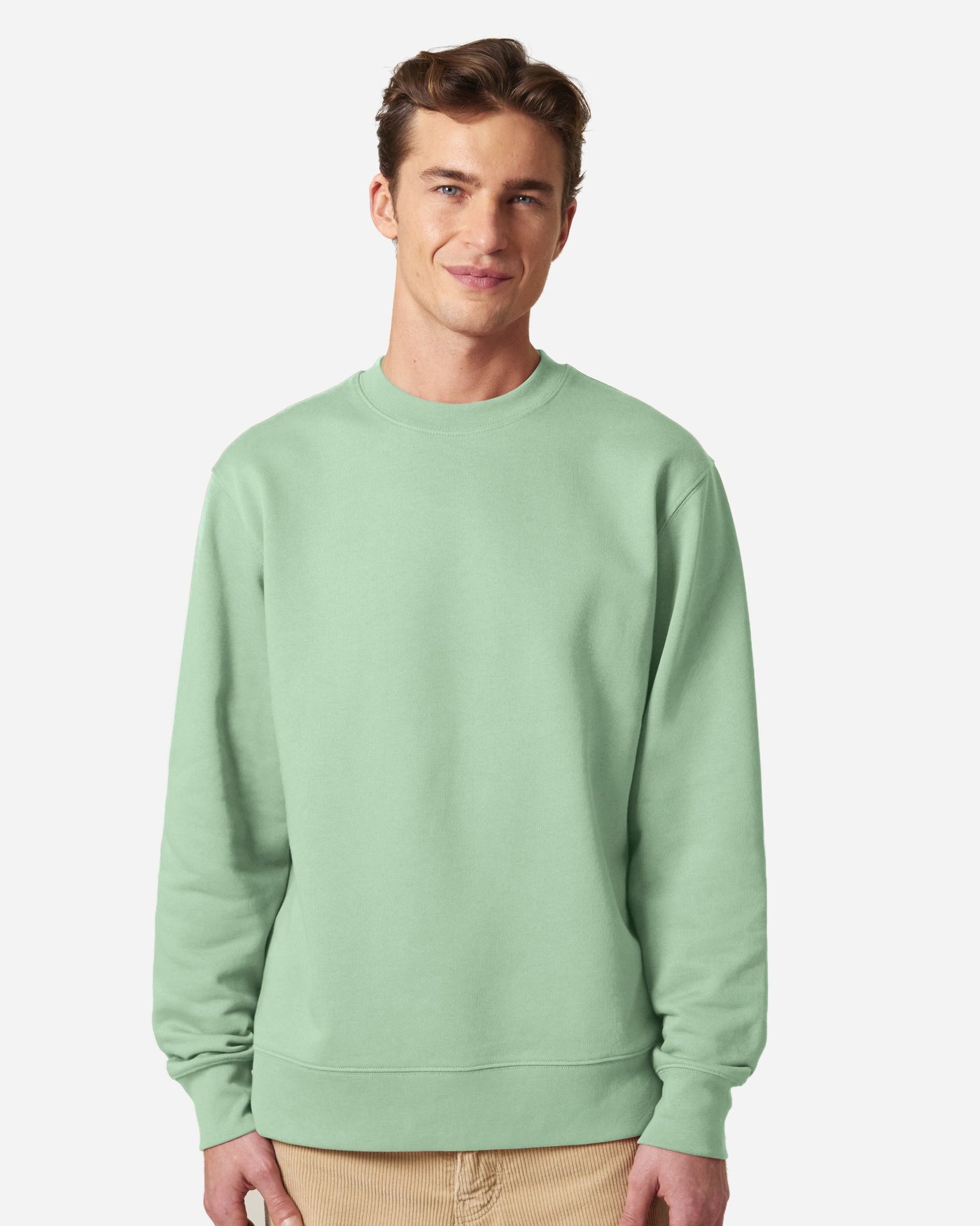 Sweat unisexe Changer 2.0 Couleurs porté, coloris Misty Jade