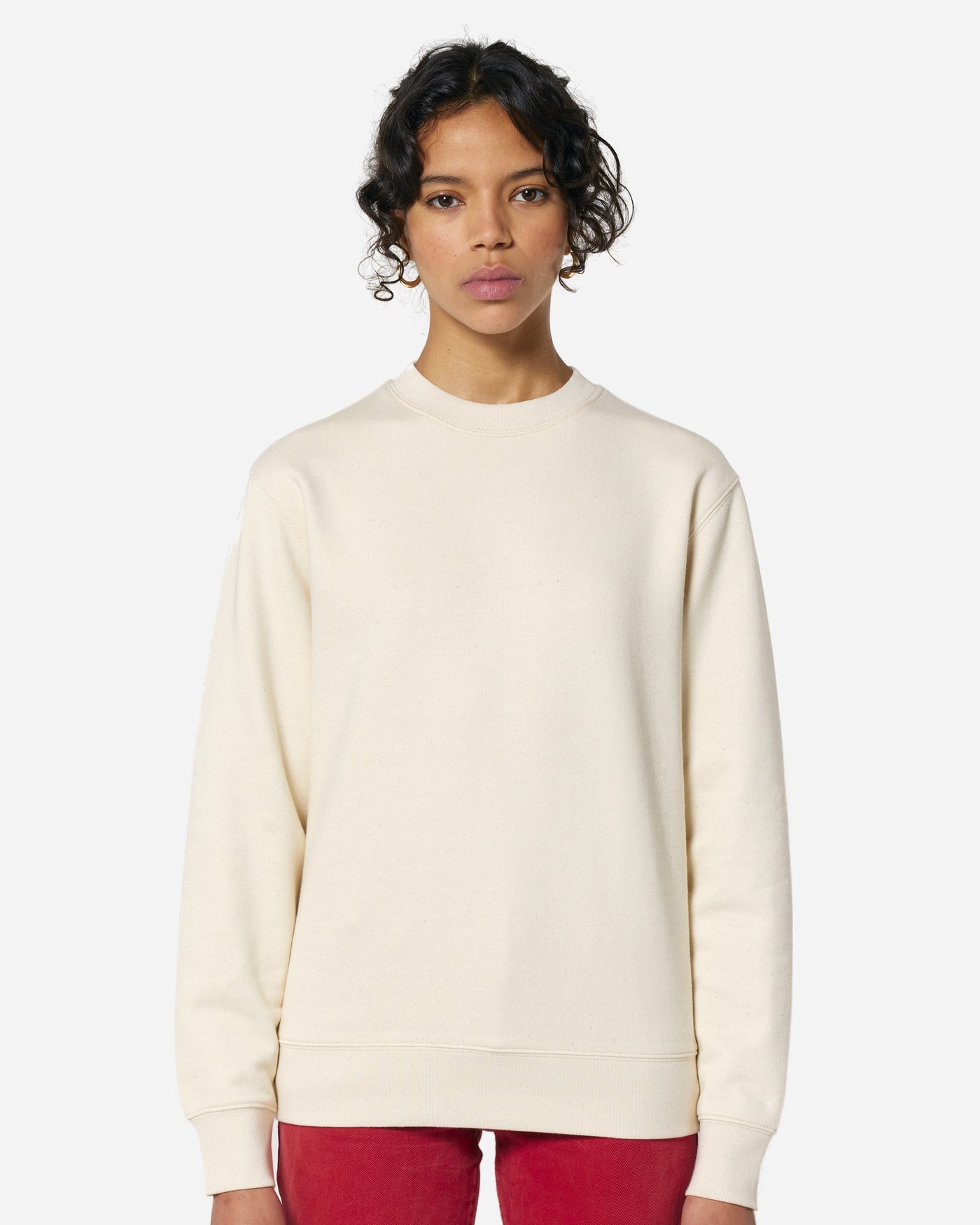 Sweat unisexe Changer 2.0 porté, coloris Natural Raw