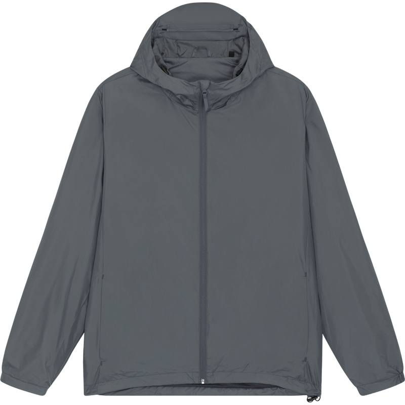Veste coupe-vent unisexe Commuter à plat, coloris Deep Metal