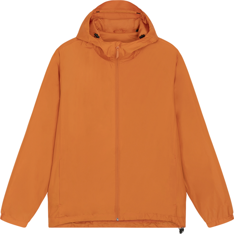 Veste coupe-vent unisexe Commuter à plat, coloris Flame Orange
