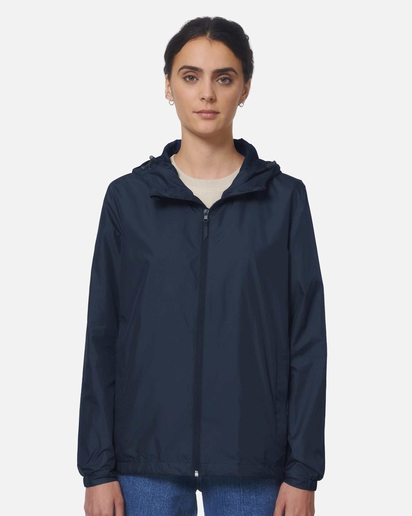 Veste coupe-vent unisexe Commuter porté, coloris French Navy