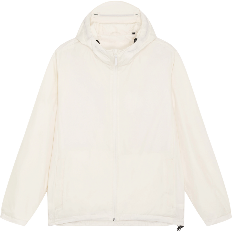 Veste coupe-vent unisexe Commuter à plat, coloris Off White