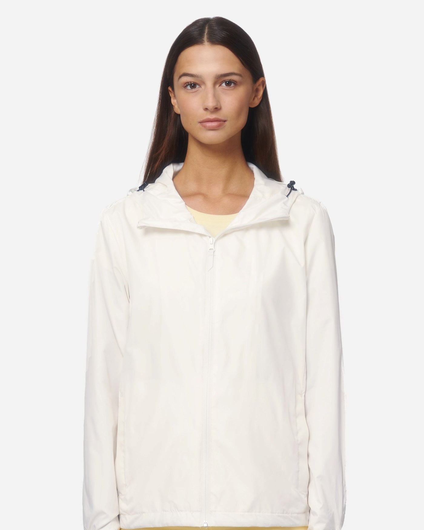 Veste coupe-vent unisexe Commuter porté, coloris Off White