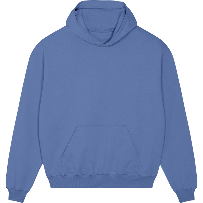 Sweat à capuche unisexe Cooper Dry à plat, coloris Bright Blue