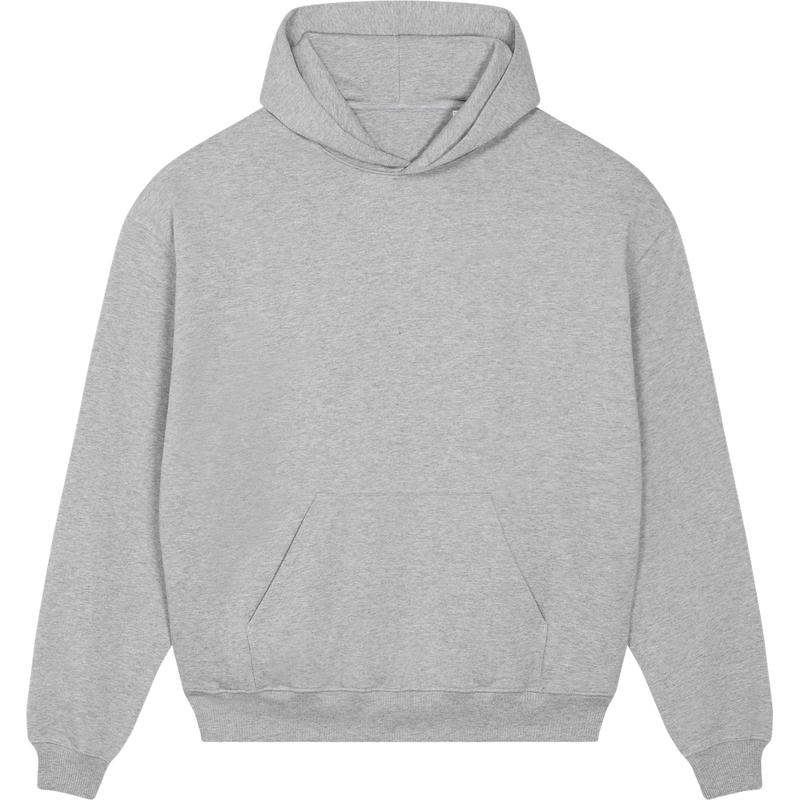 Sweat à capuche unisexe Cooper Dry à plat, coloris Heather Grey