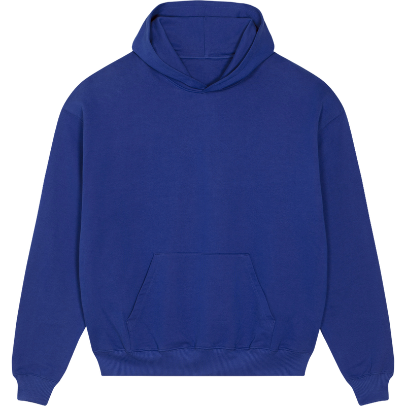 Sweat à capuche unisexe Cooper Dry à plat, coloris Worker Blue