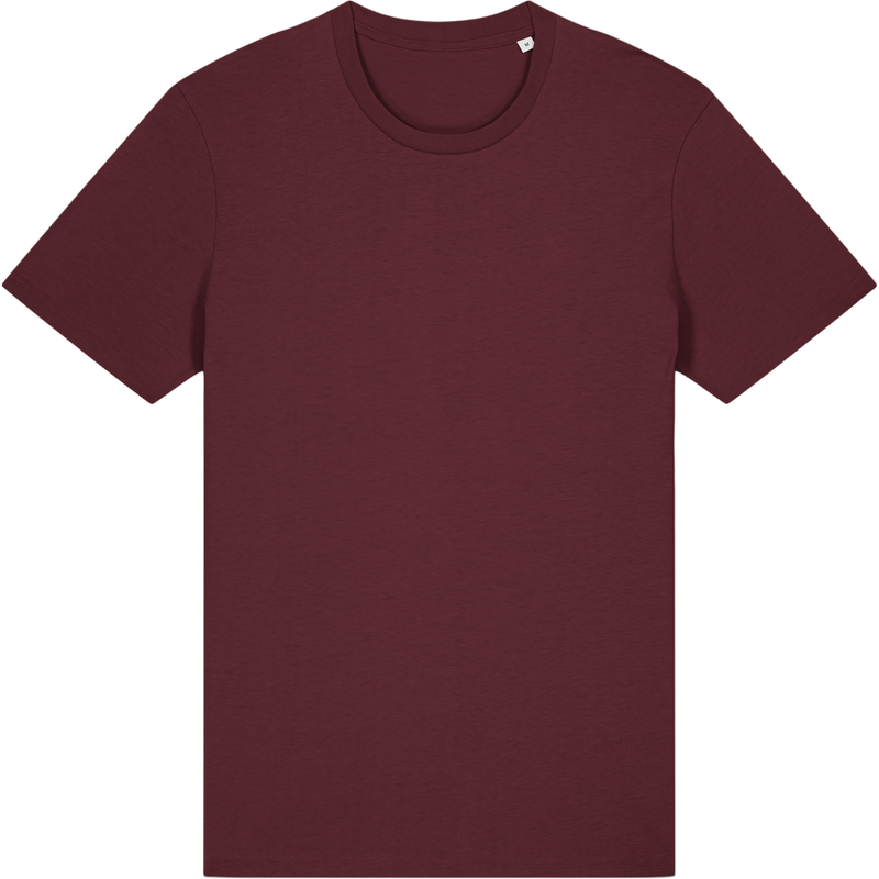 T-shirt unisexe Crafter à plat, coloris Burgundy