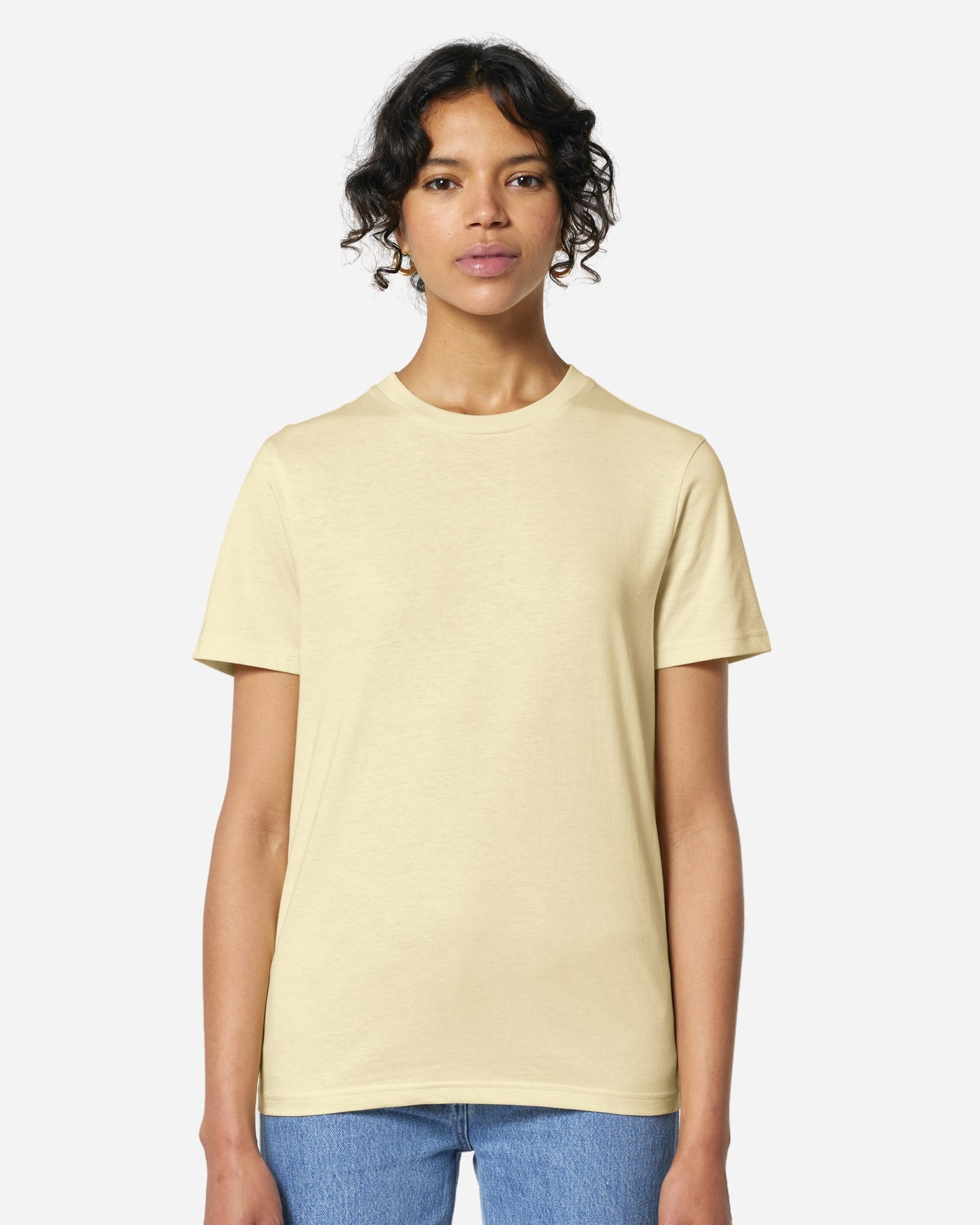 T-shirt unisexe Crafter Couleurs porté, coloris Butter