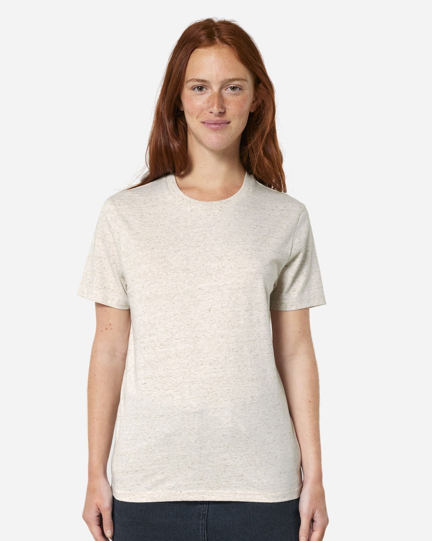 T-shirt unisexe Crafter porté, coloris Eco-Heather