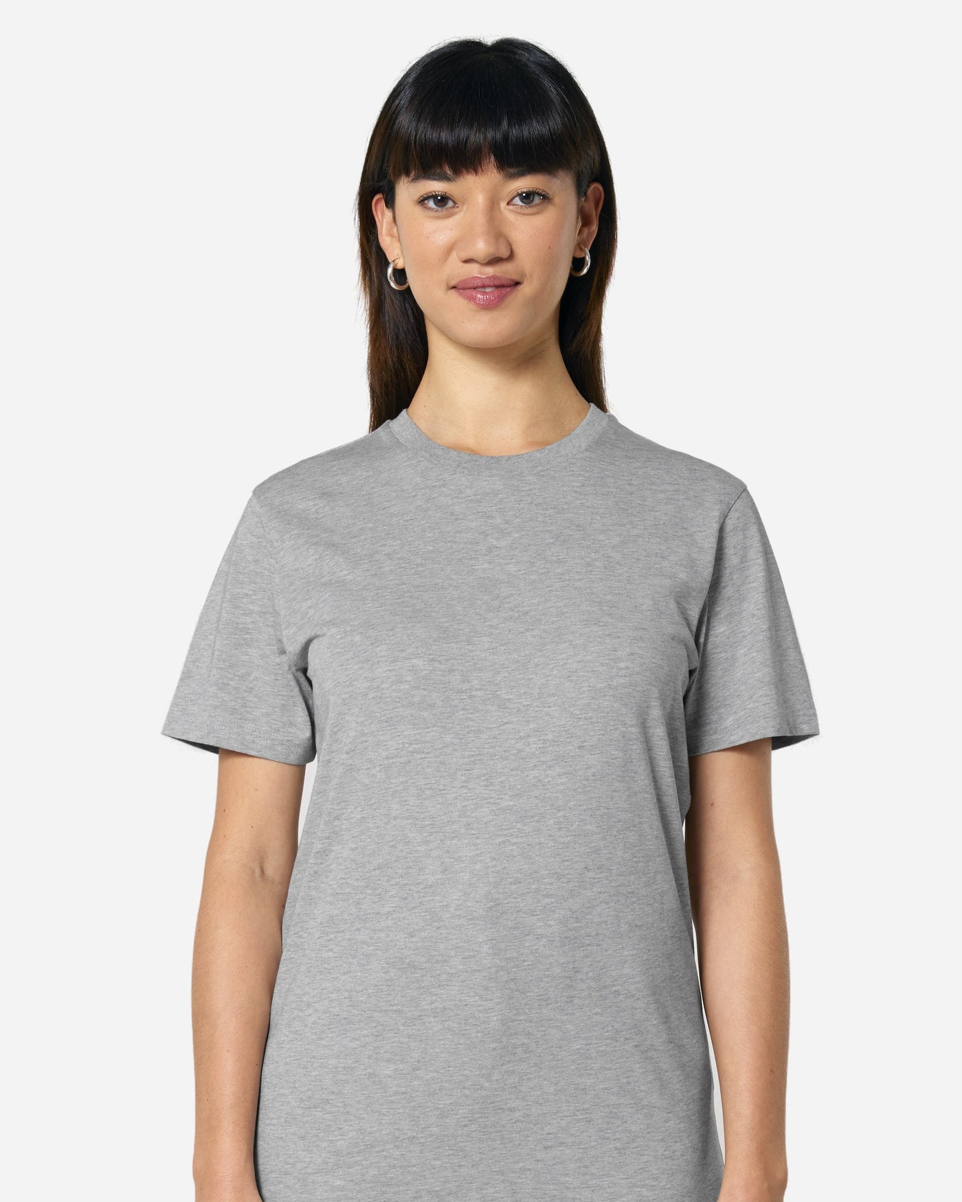 T-shirt unisexe Crafter porté, coloris Heather Grey