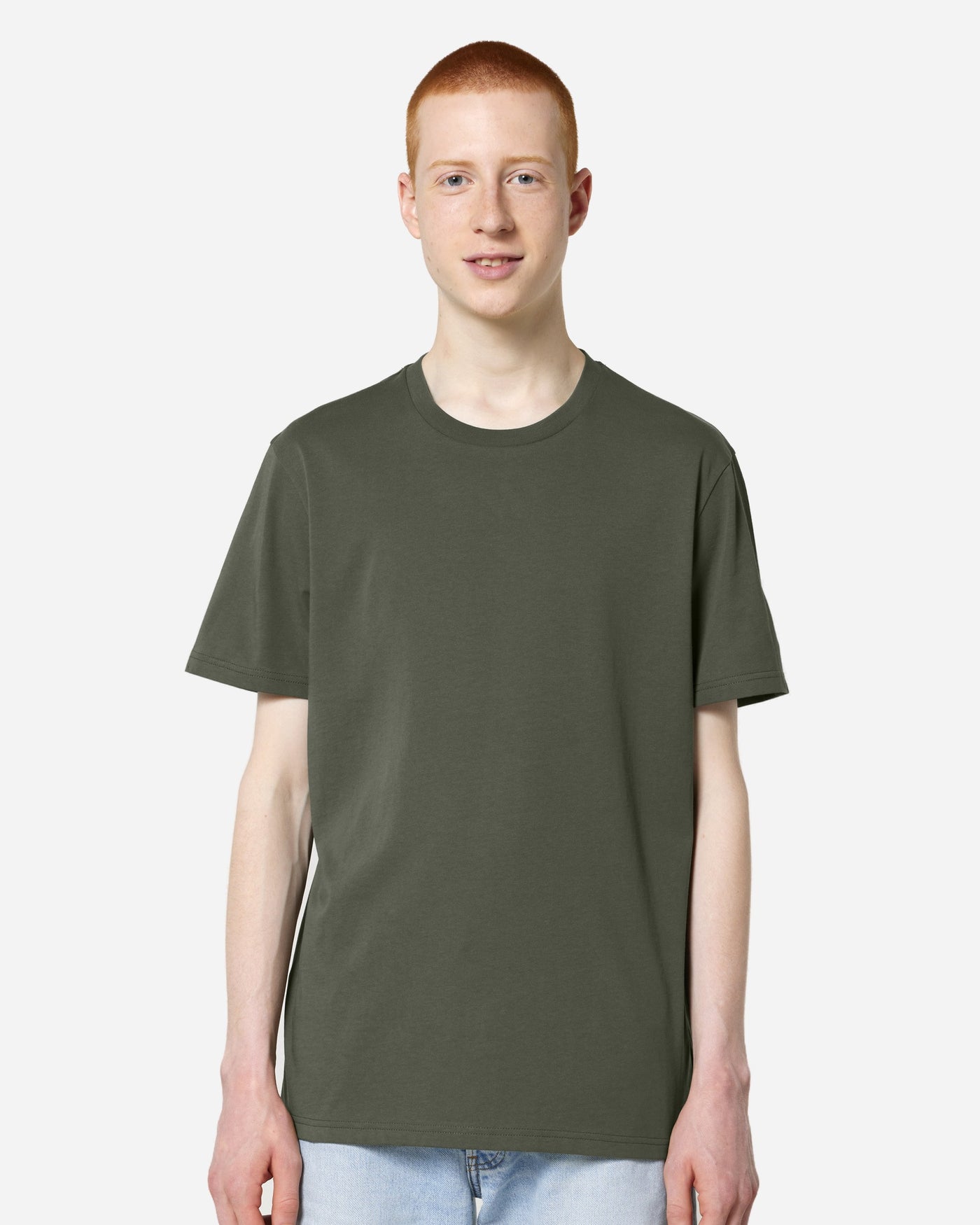 T-shirt unisexe Crafter porté, coloris Khaki