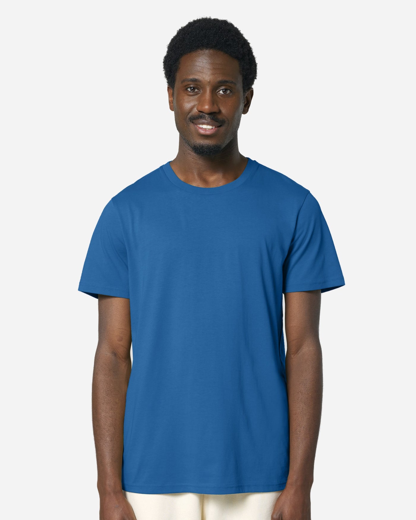 T-shirt unisexe Crafter porté, coloris Royal Blue