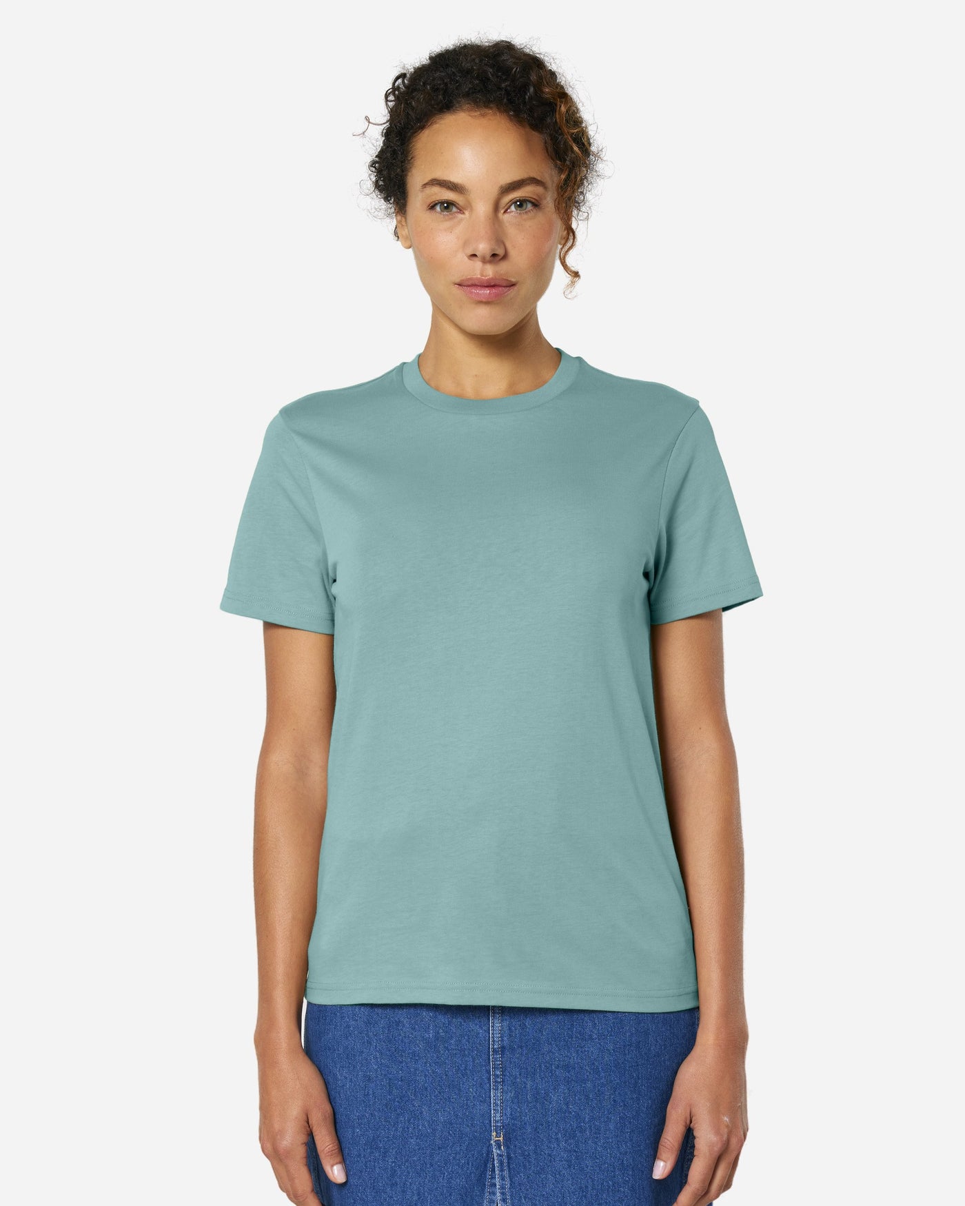 T-shirt unisexe Crafter Couleurs porté, coloris Teal Monstera