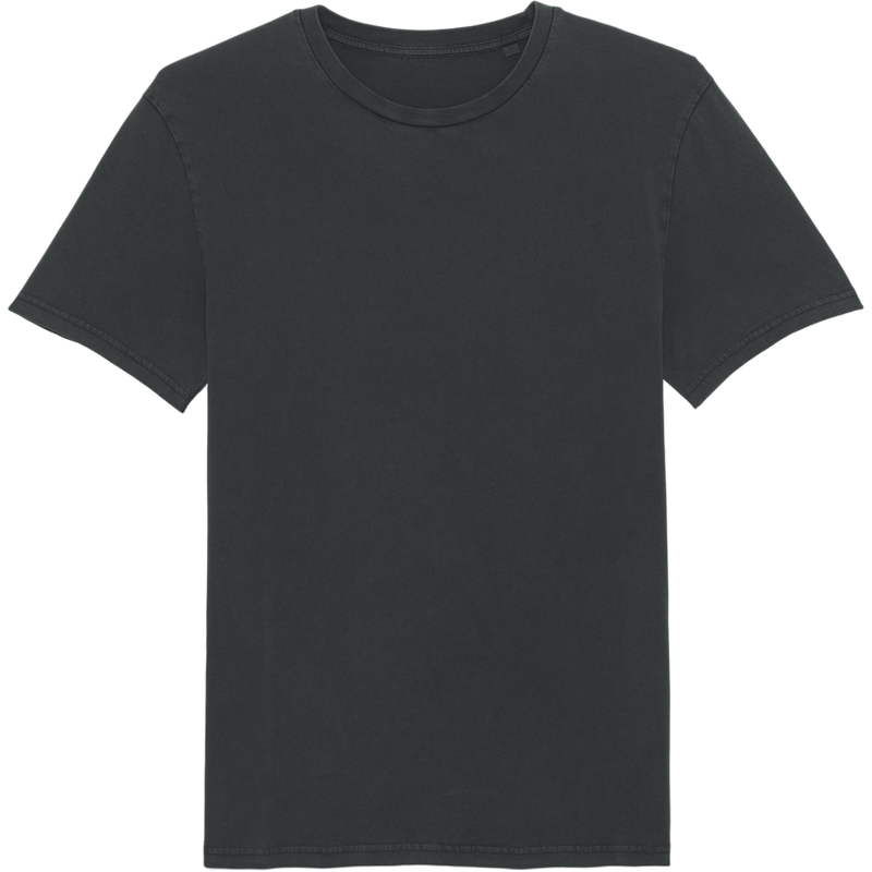 T-shirt unisexe Crafter Vintage à plat, coloris G. Dyed Black Rock