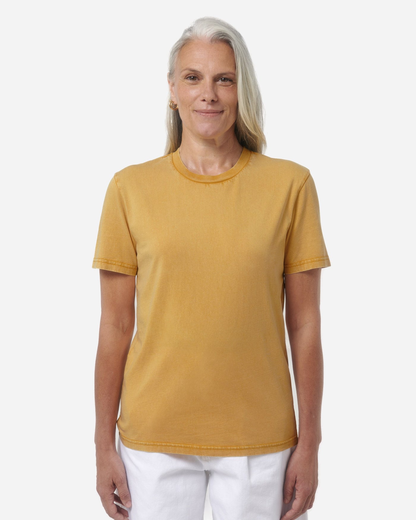 T-shirt unisexe Crafter Vintage porté, coloris G. Dyed Gold Ochre