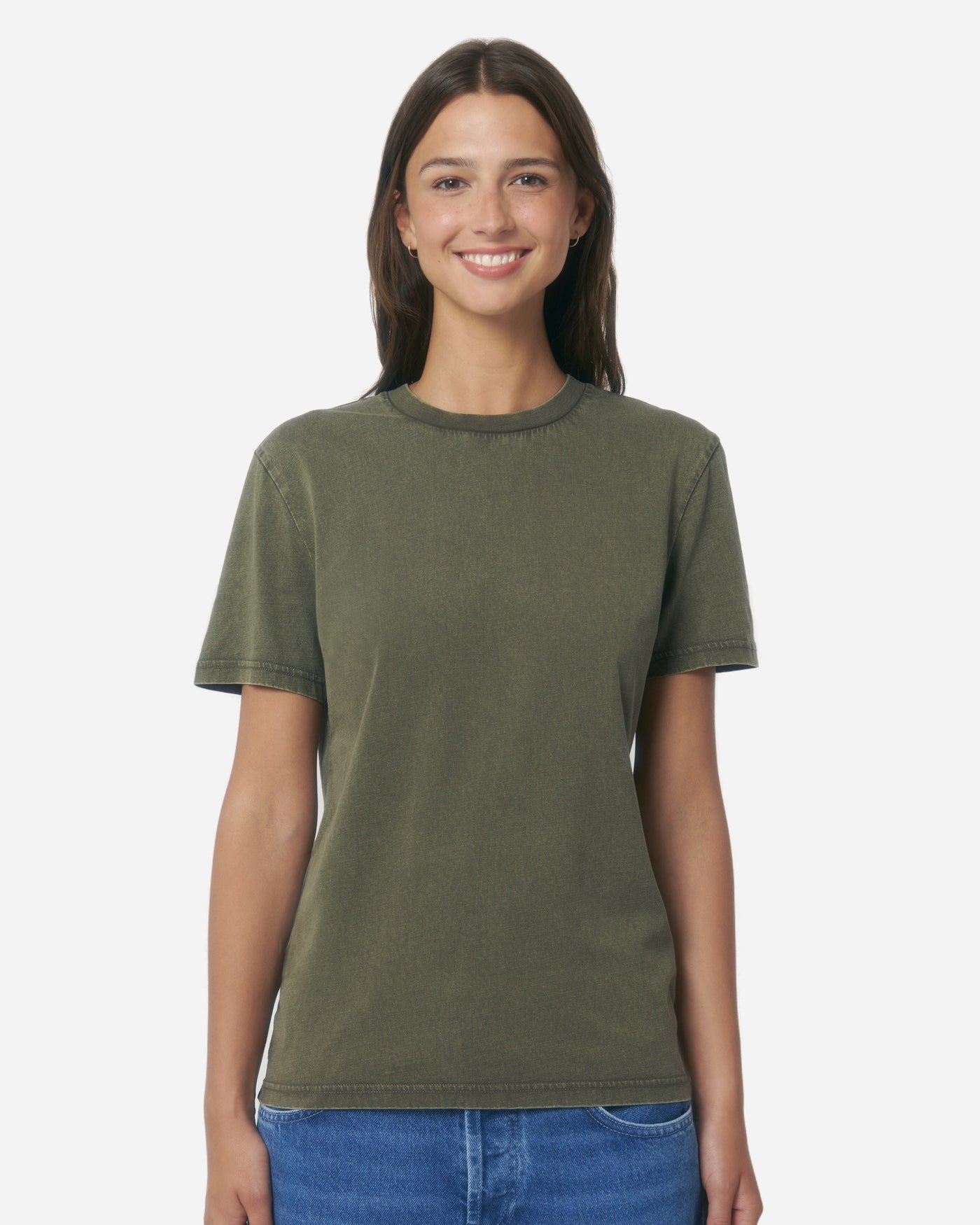 T-shirt unisexe Crafter Vintage porté, coloris G. Dyed Khaki