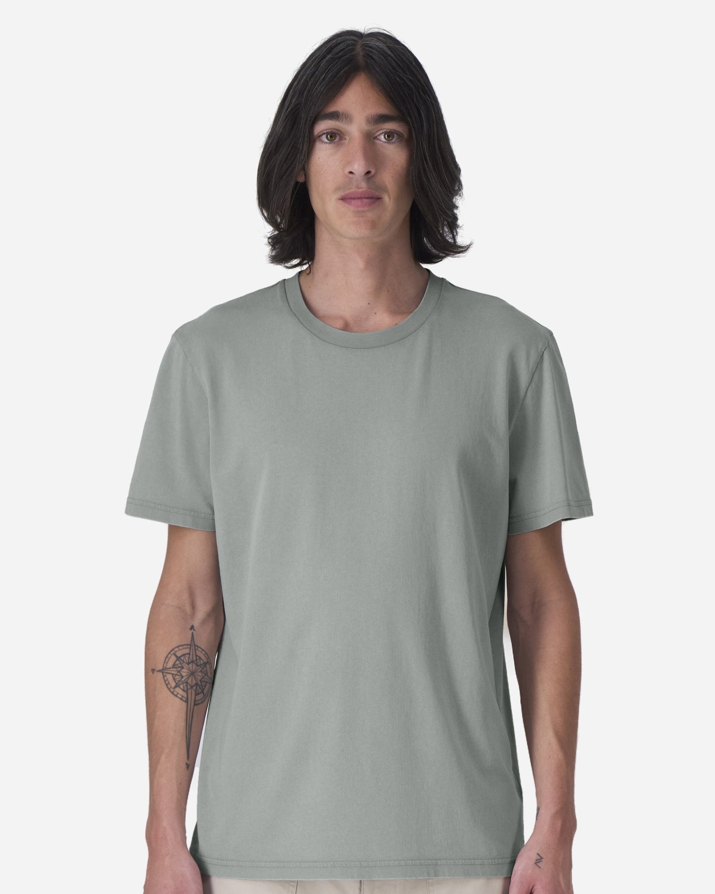 T-shirt unisexe Crafter Vintage porté, coloris G. Dyed Misty Grey