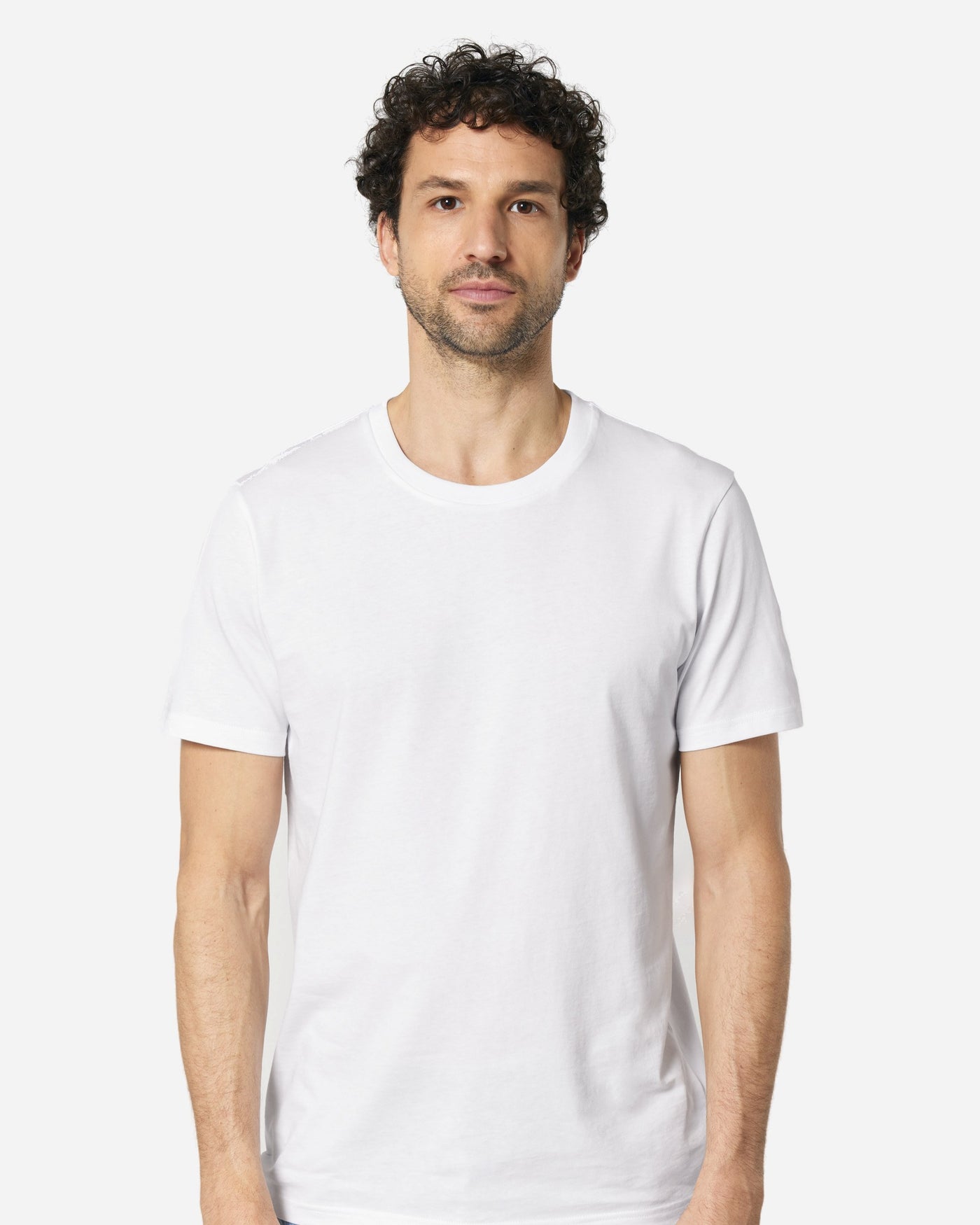 T-shirt unisexe Crafter porté, coloris White