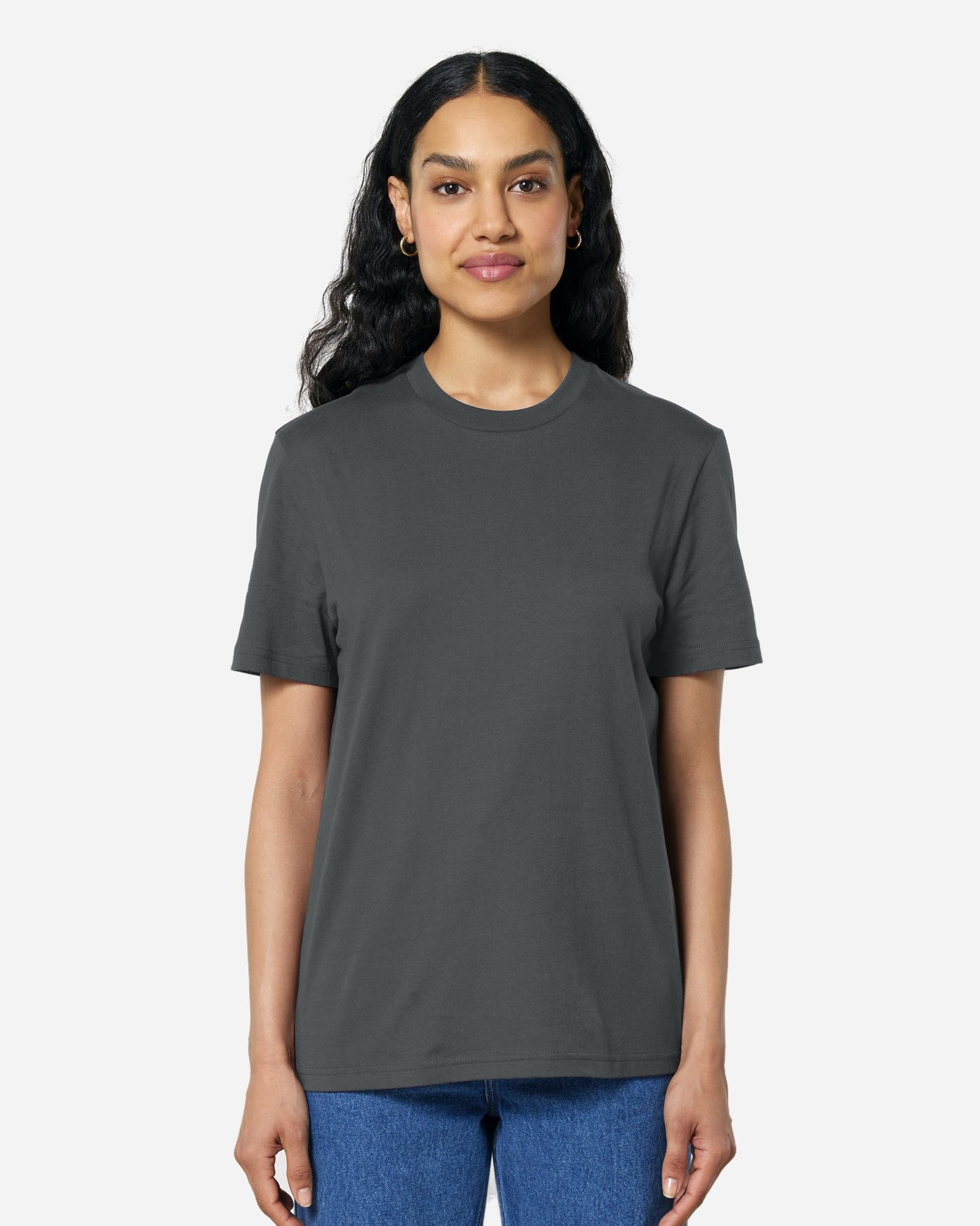 T-shirt unisexe Creator 2.0 porté, coloris Anthracite