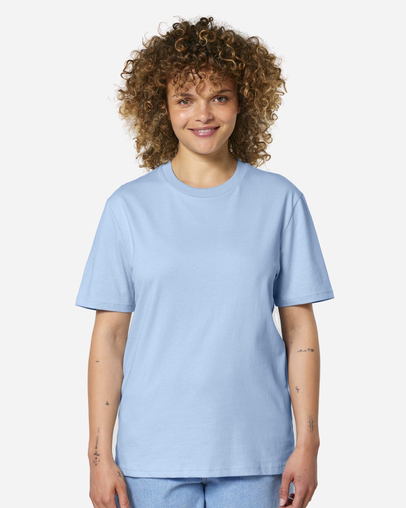 T-shirt unisexe Creator 2.0 Couleurs porté, coloris Blue Soul