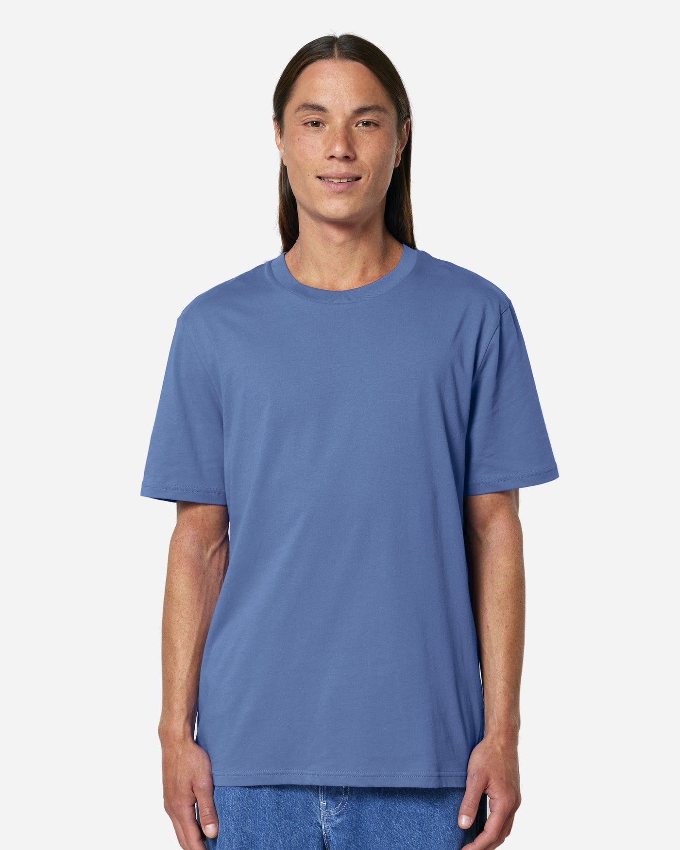 T-shirt unisexe Creator 2.0 Couleurs porté, coloris Bright Blue