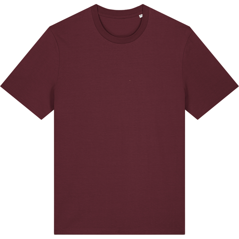 T-shirt unisexe Creator 2.0 à plat, coloris Burgundy