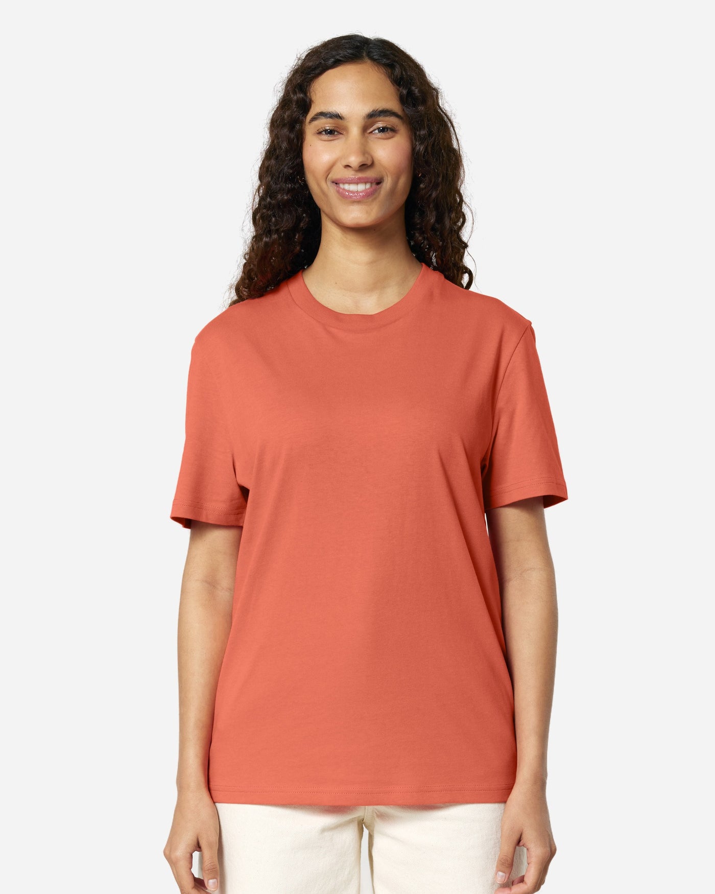 T-shirt unisexe Creator 2.0 Couleurs porté, coloris Fiesta