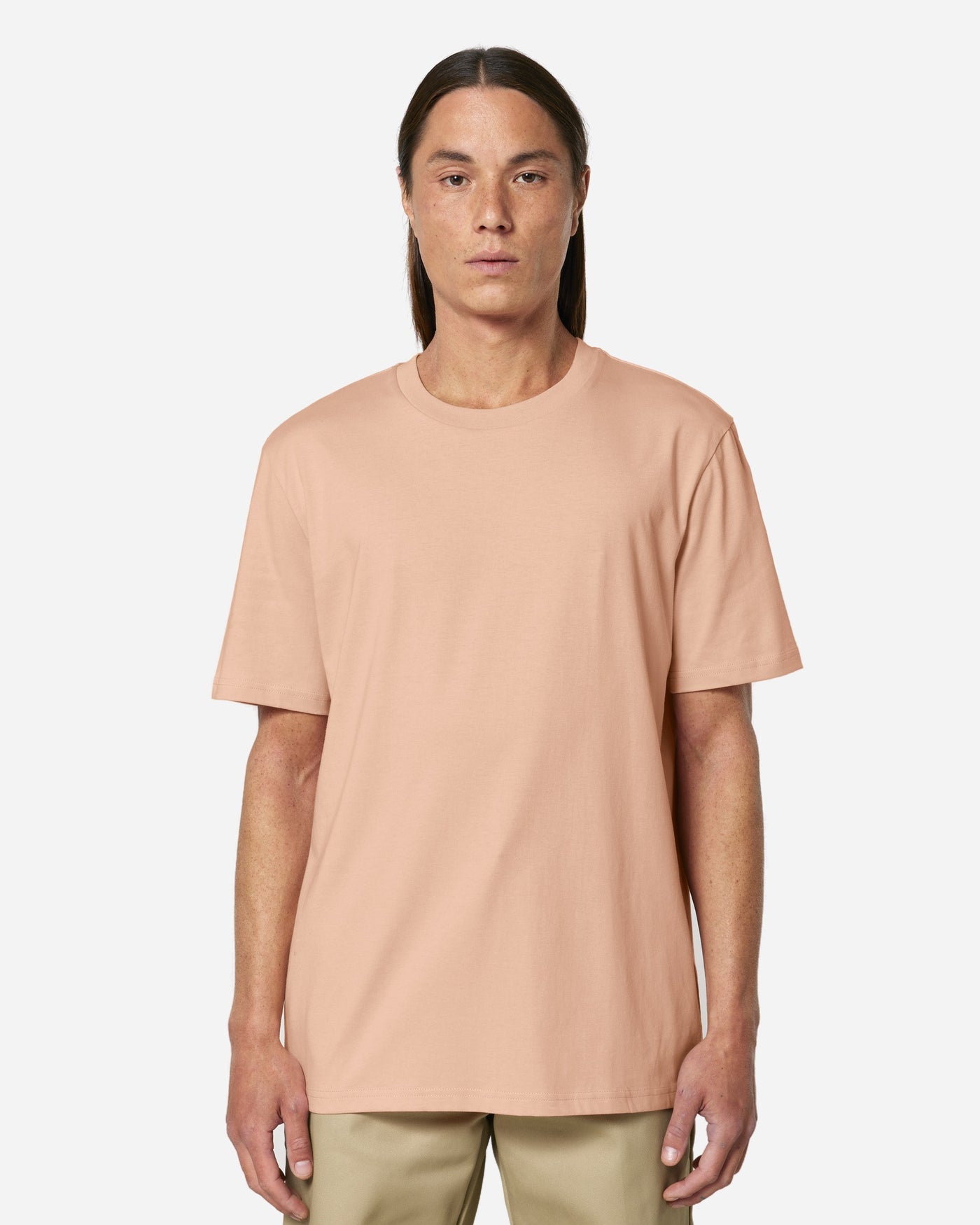 T-shirt unisexe Creator 2.0 Couleurs porté, coloris Fraiche Peche