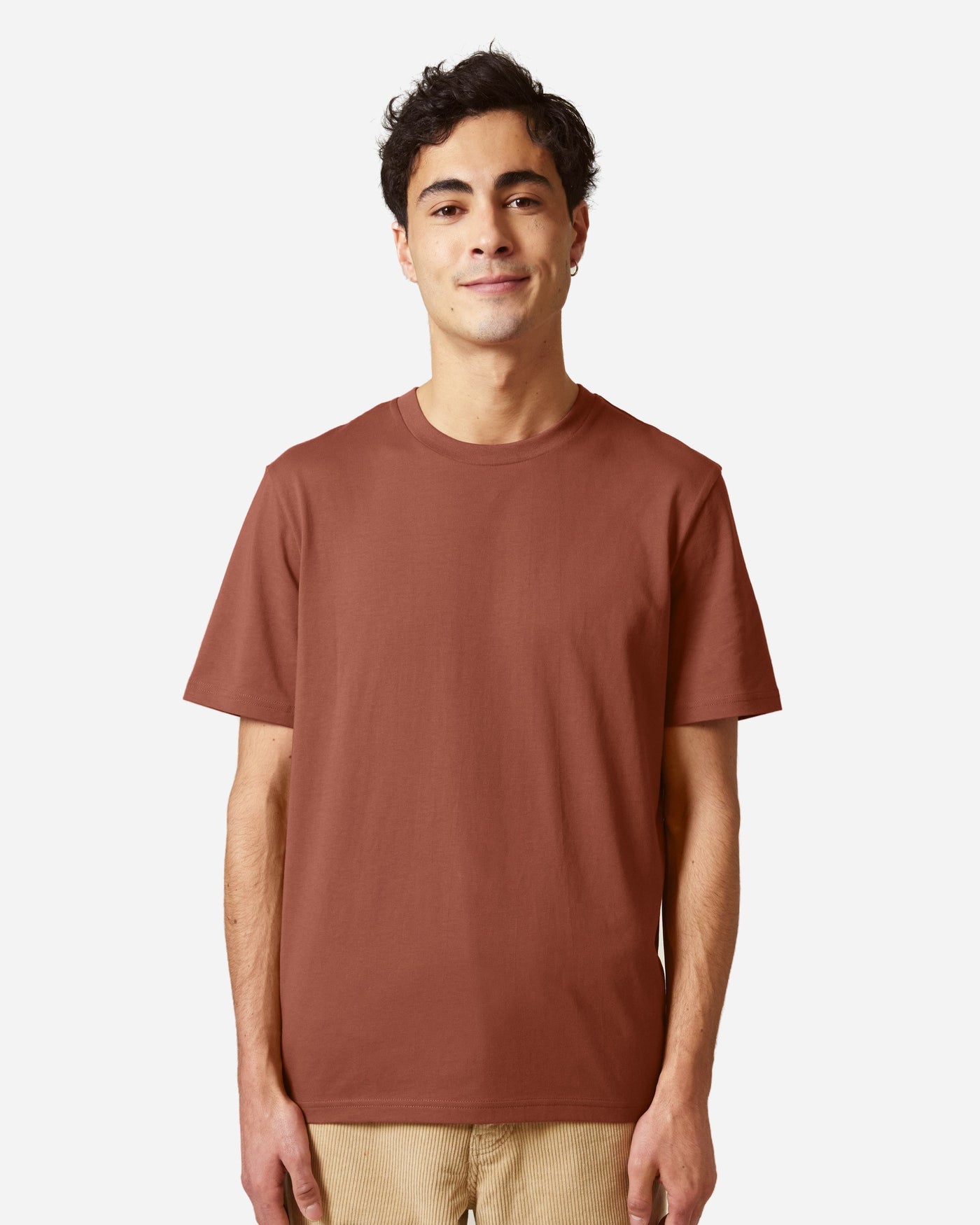 T-shirt unisexe Creator 2.0 Couleurs porté, coloris Heritage Brown