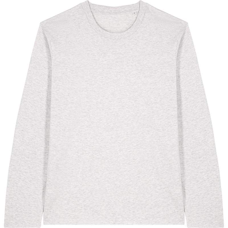 T-shirt unisexe Creator 2.0 Long Sleeve à plat, coloris Cool Heather Grey