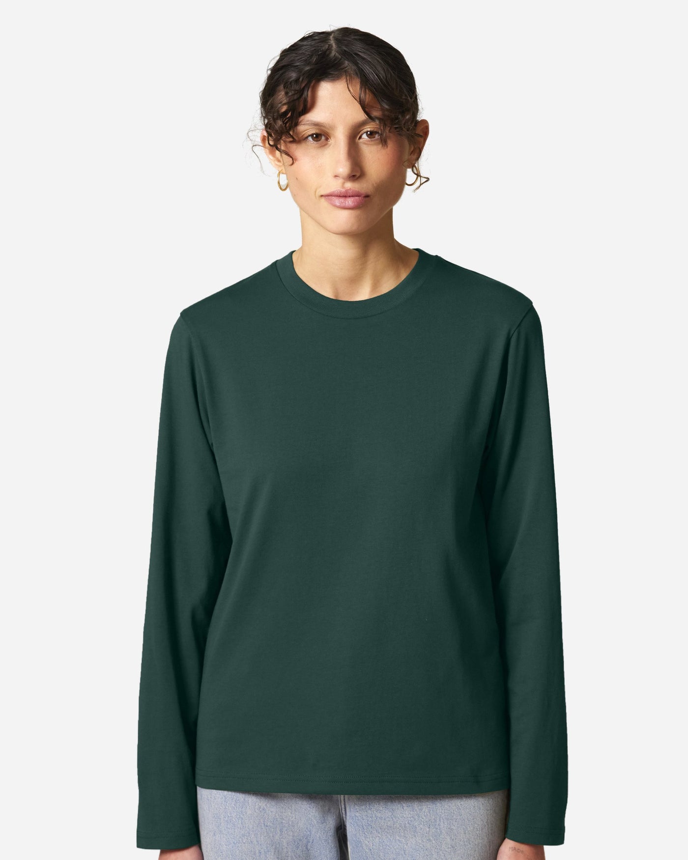 T-shirt unisexe Creator 2.0 Long Sleeve porté, coloris Glazed Green