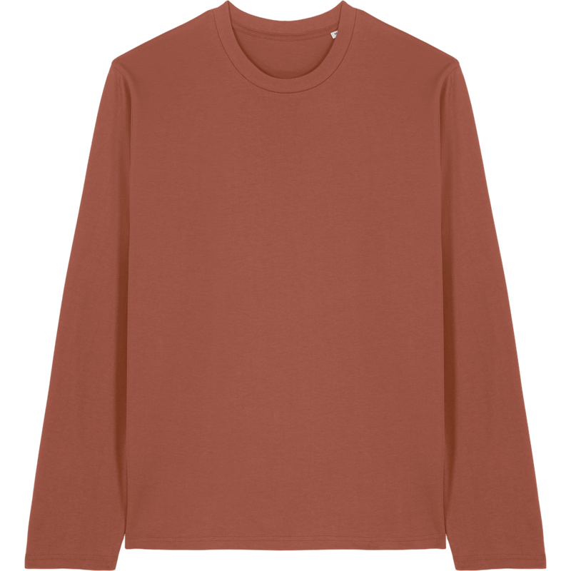 T-shirt unisexe Creator 2.0 Long Sleeve à plat, coloris Heritage Brown