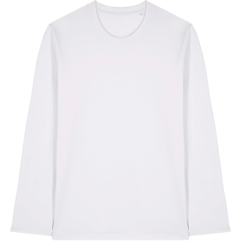 T-shirt unisexe Creator 2.0 Long Sleeve à plat, coloris White