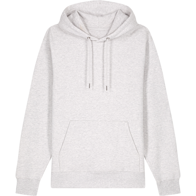 Sweat à capuche unisexe Cruiser 2.0 à plat, coloris Cool Heather Grey