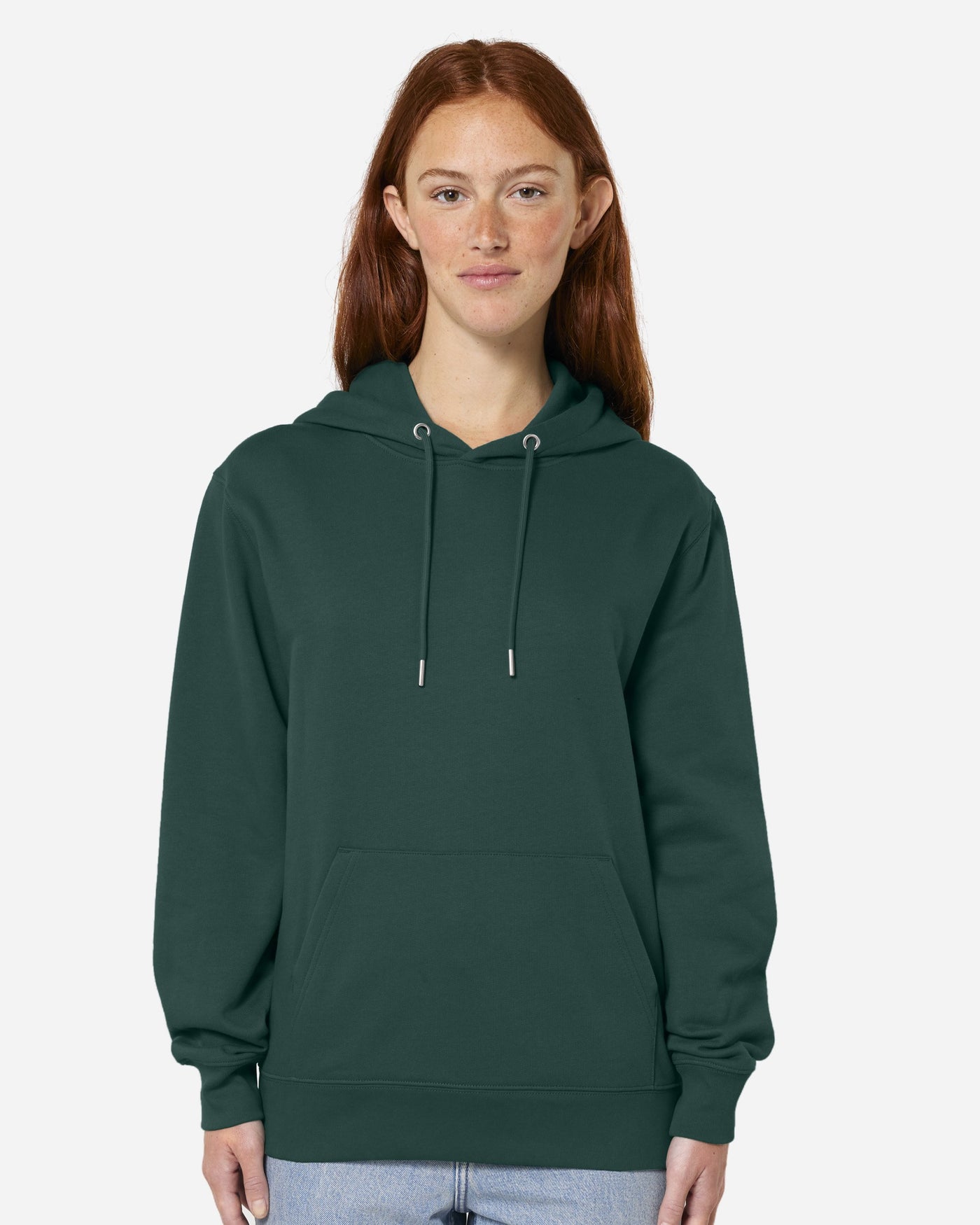 Sweat à capuche unisexe Cruiser 2.0 porté, coloris Glazed Green