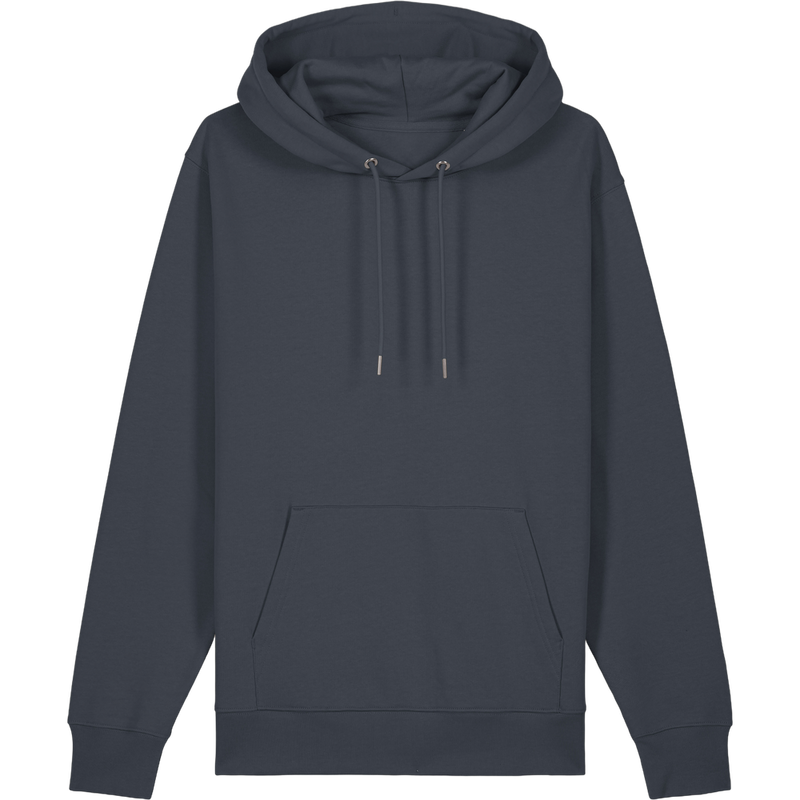 Sweat à capuche unisexe Cruiser 2.0 à plat, coloris India Ink Grey